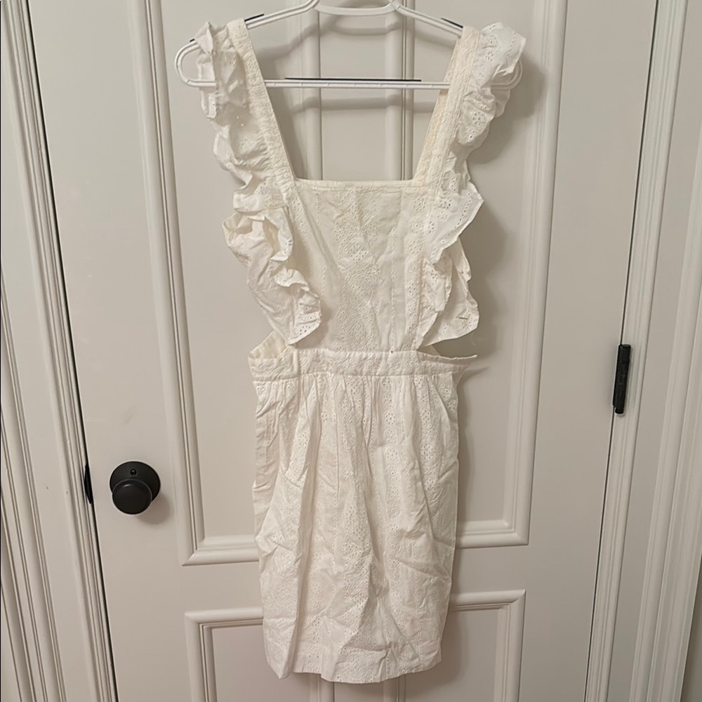 Madewell White Eyelet Mini Dress